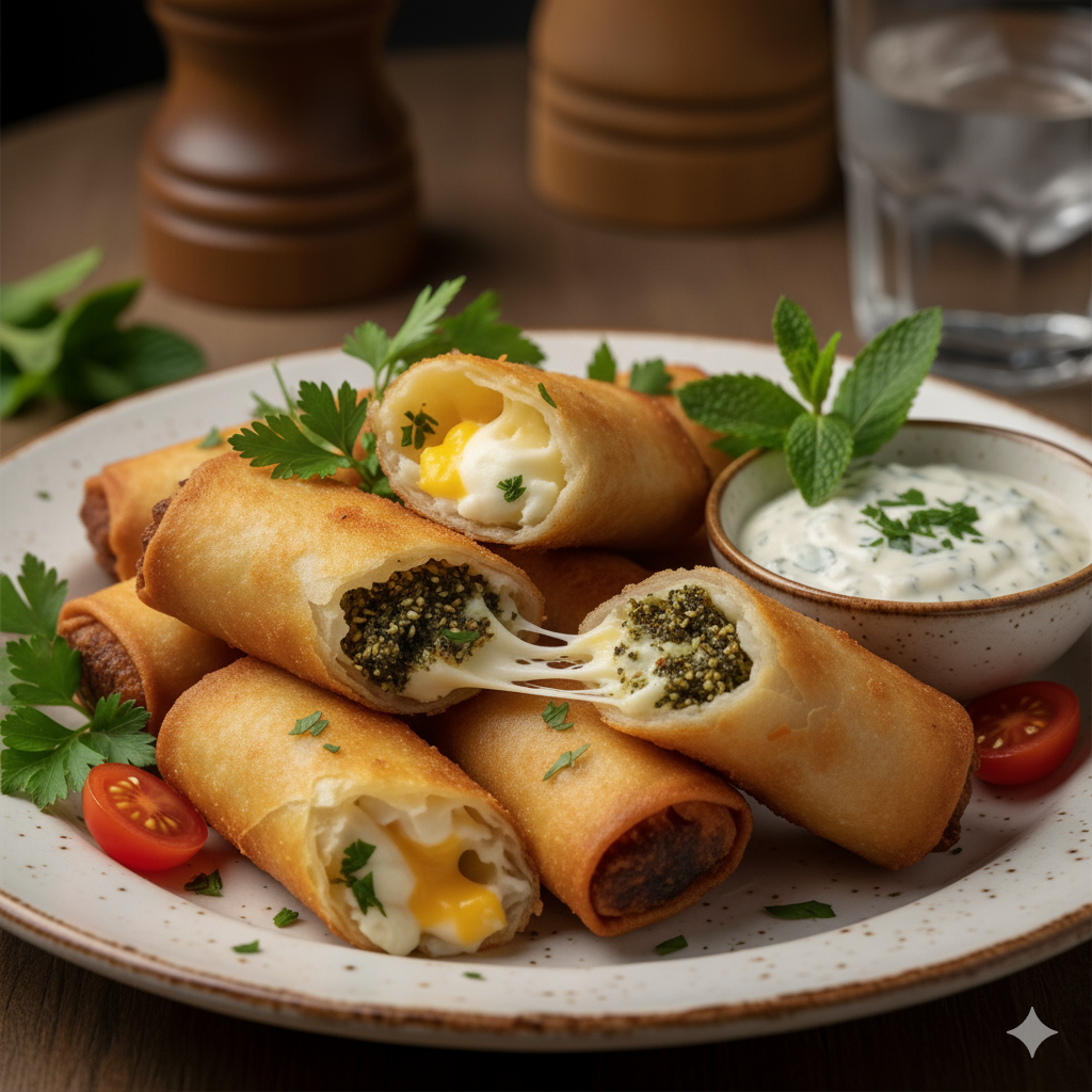  رولات حلوم وزعتر