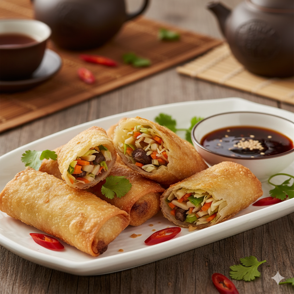 سبيرنج رول خضار صينية 